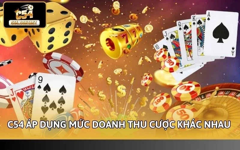 C54 áp dụng các mức doanh thu cược khác nhau