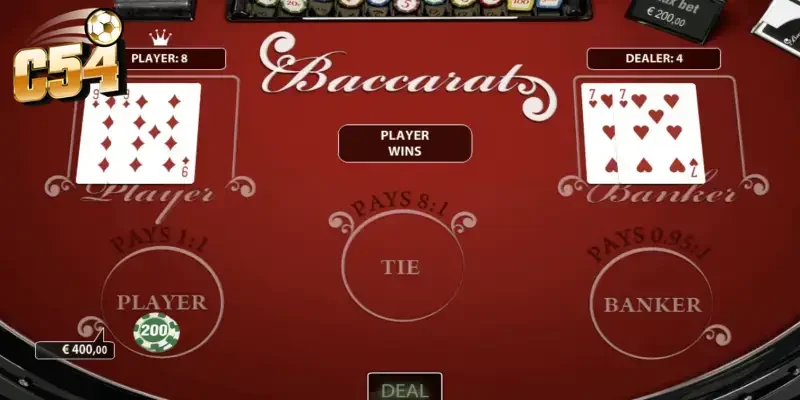 Hiểu rõ luật chơi Baccarat trực tuyến uy tín C54 cơ bản